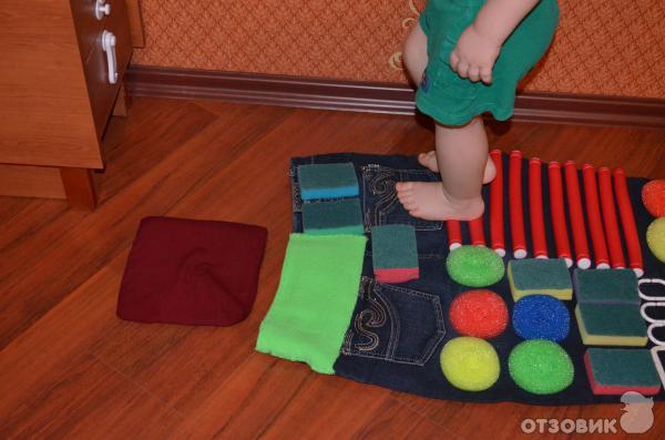 Как сделать коврик массажный для ребенка своими руками